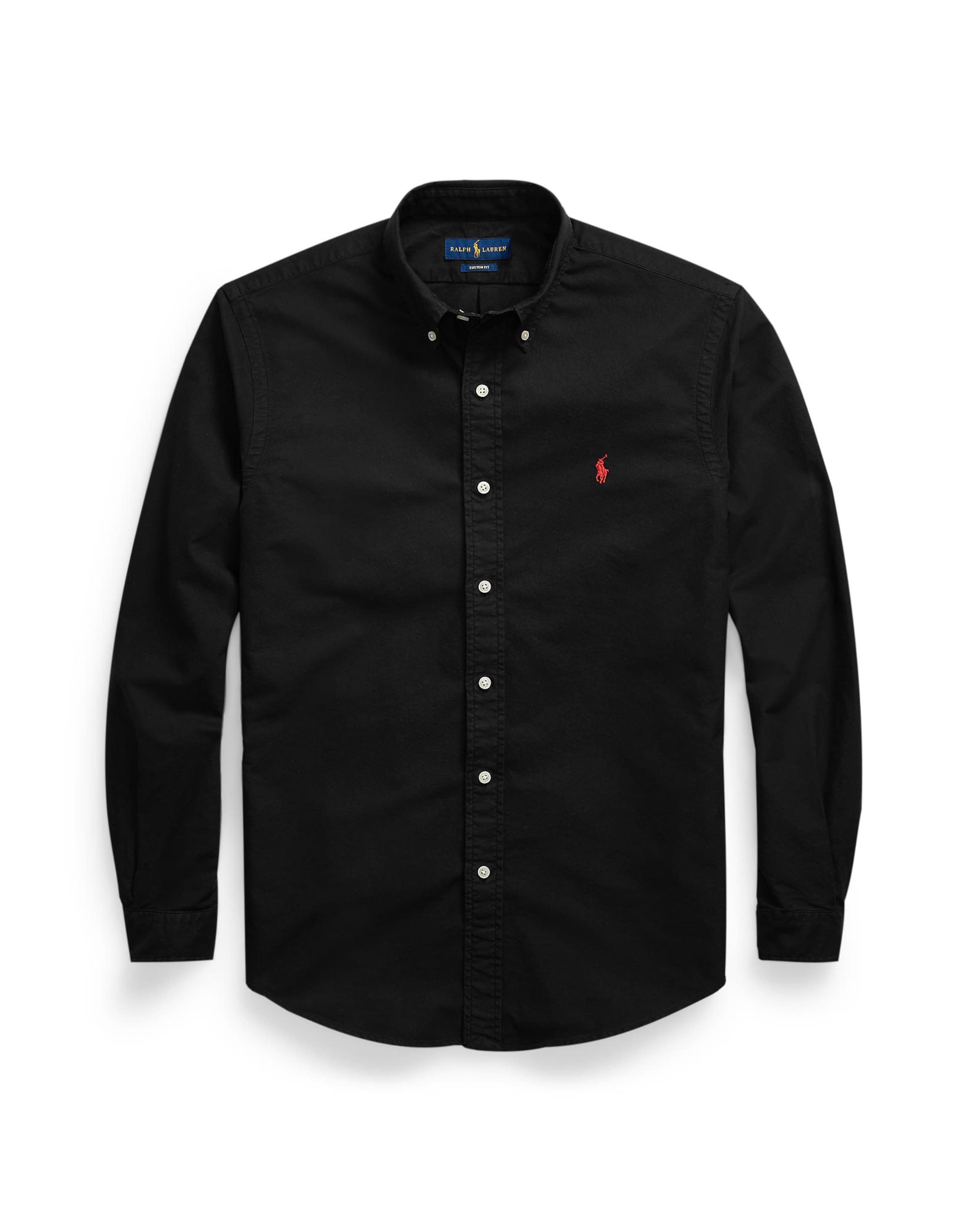 Polo Ralph Lauren Regular fit Πουκάμισο σε μαύρο: μπροστά
