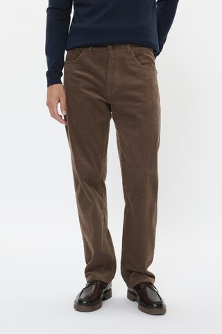 Loosefit Pantalon 'MALeland 73' Matinique en marron : devant