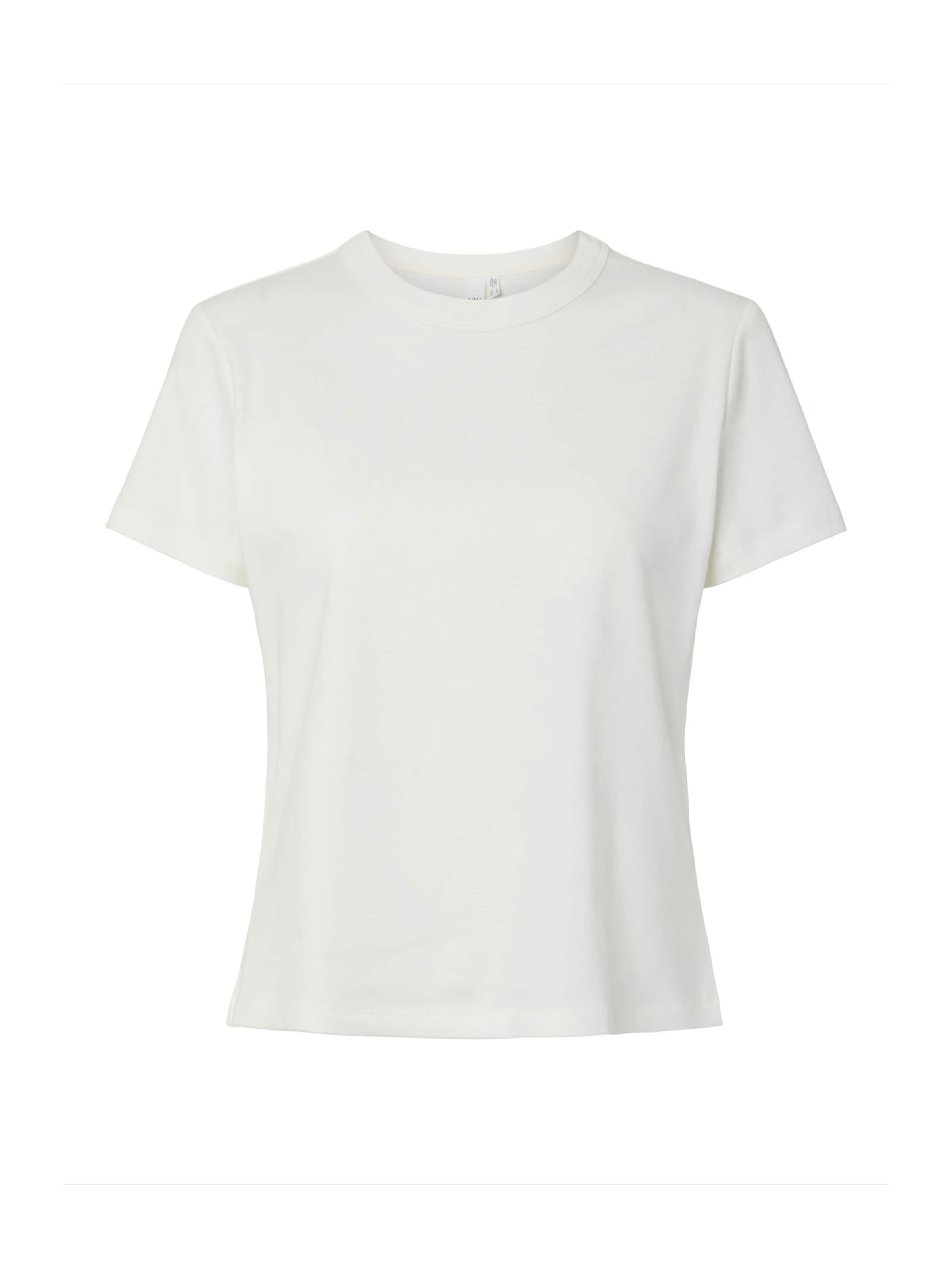 YAS Тениска 'YASCALLY' в бяло: отпред