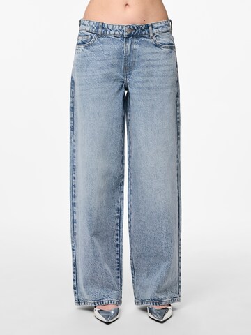 PIECES Wide leg Jeans 'SELMA' in Blauw: voorkant