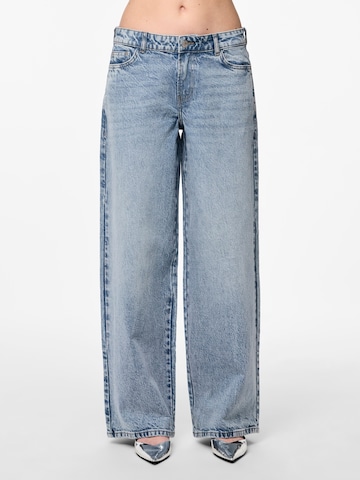 PIECES Wide Leg Jeans 'SELMA' i blå: forside