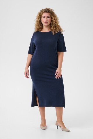 KAFFE CURVE Knit dress 'Regitta' in Blue: front