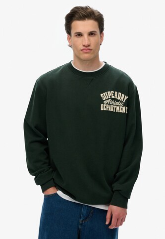 Superdry Sweatshirt in Groen: voorkant