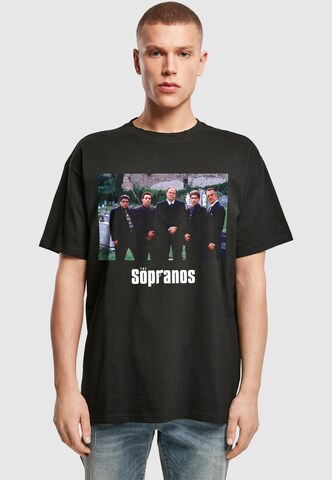 Merchcode Shirt 'The Sopranos - Cast' in Schwarz: Vorderseite