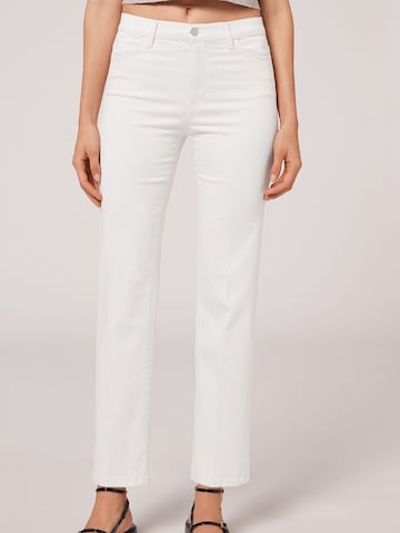 CALZEDONIA Regular Jeans in Weiß