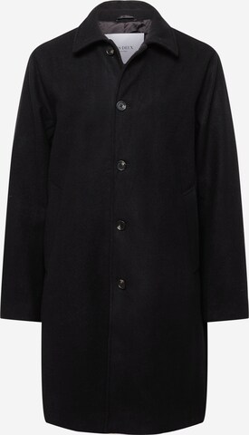 Les Deux Between-seasons coat 'Morgan' in Black: front