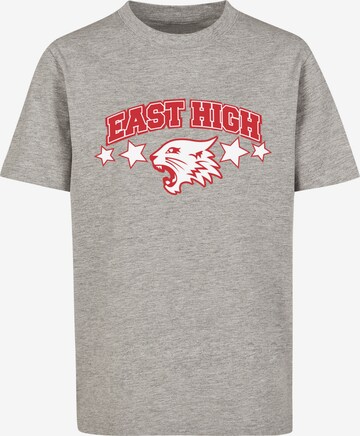 F4NT4STIC Shirt 'Disney High School Musical The Musical Wildcat Stars' in Grijs: voorkant