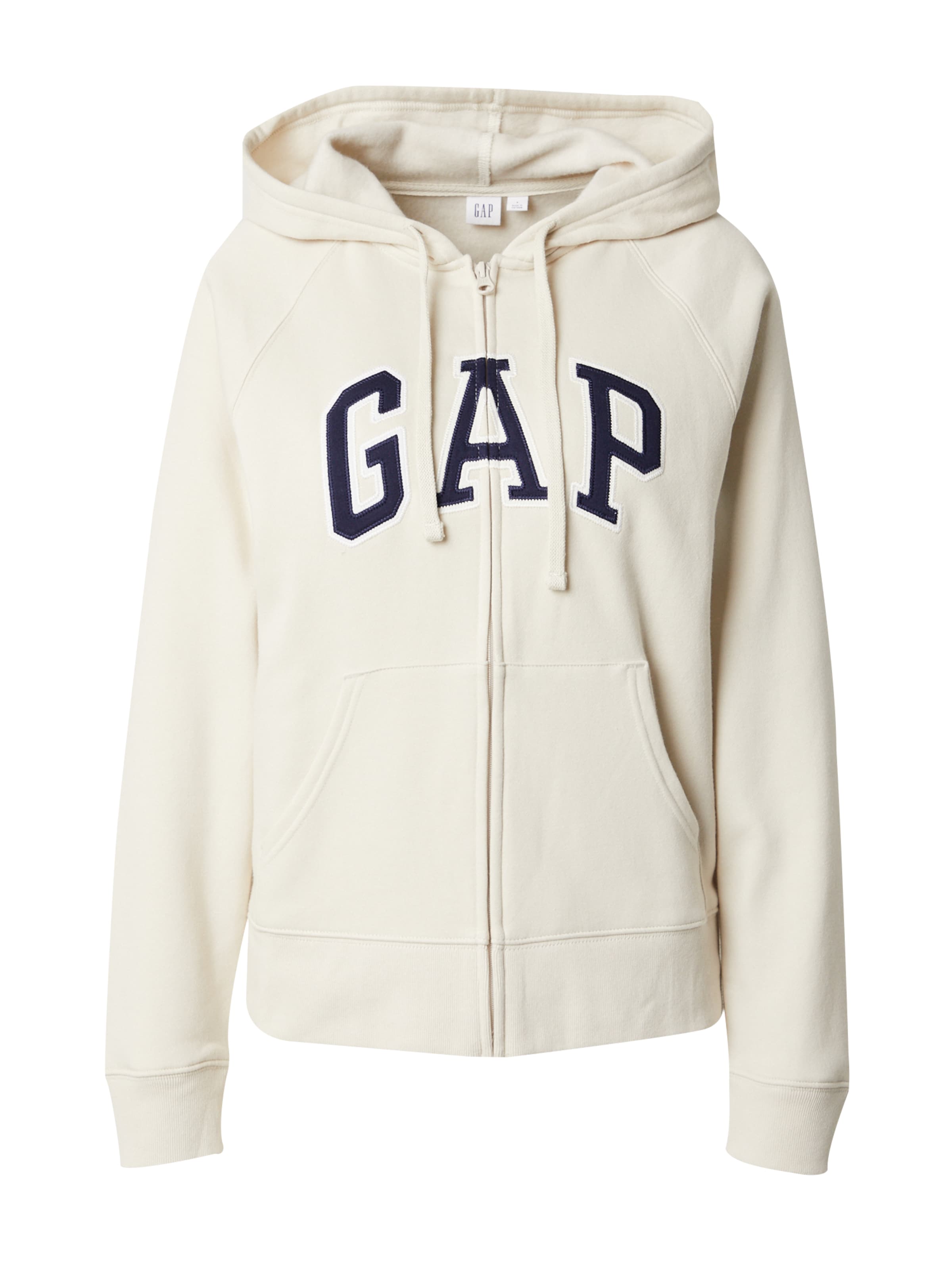 beige gap zip up