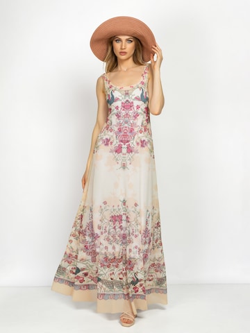 JIORO Kleid 'PAISLEY RED'‌‌‌‌‌ in Mischfarben