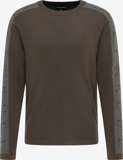 TUFFSKULL Pullover in graumeliert / khaki, Produktansicht