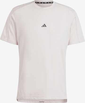 ADIDAS PERFORMANCE Performance Shirt 'Yoga' in White: front