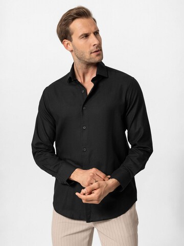 Coupe slim Chemise Antioch en noir