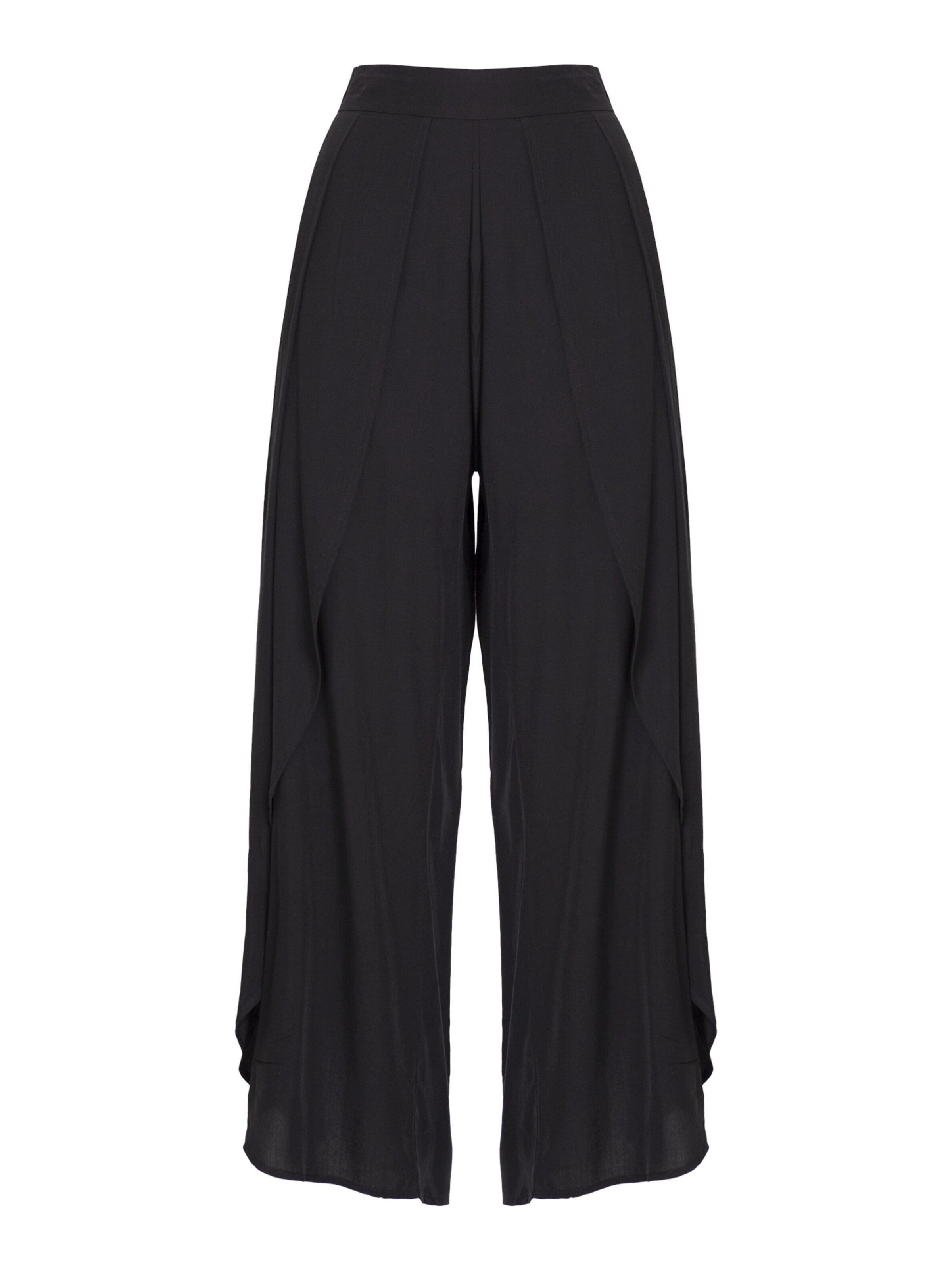 Influencer Свободный крой Плиссированные брюки в Черный: спереди