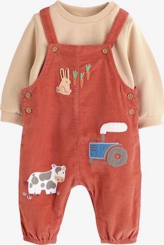 Next Dungarees in Orange: front