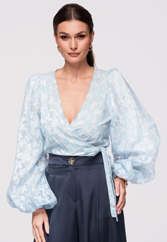 Ombre Blouse in Blue: front