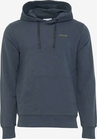 mazine Sweatshirt ' Stundon Hoodie ' in Blue: front