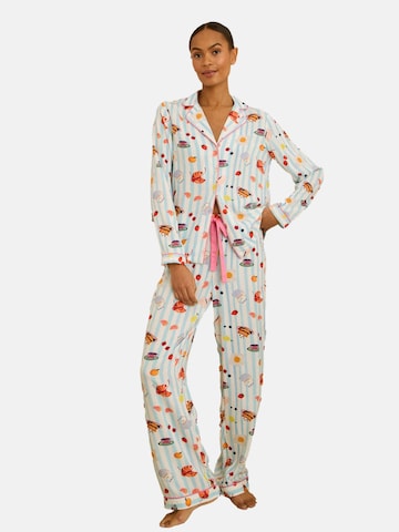 love & roses Pyžamo – béžová: přední strana