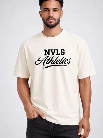 Neverless Shirt 'NVLS Athletics' in Beige