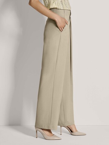 MADELEINE Wide leg Bandplooibroek in Bruin