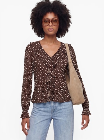 ONLY Blouse 'ONLKafie' in Bruin: voorkant