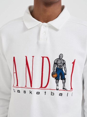 AND1 - Sudadera en blanco