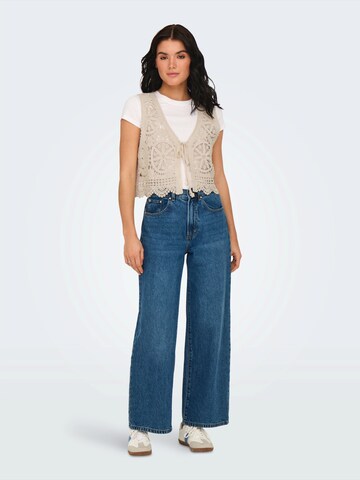 JDY Strickweste 'JDYVic' in Beige