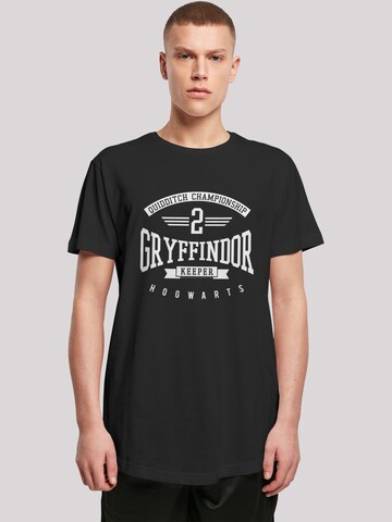 F4NT4STIC Shirt 'Harry Potter Gryffindor Keeper' in Black: front