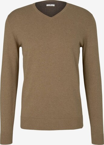 TOM TAILOR Sweater in Brown: front