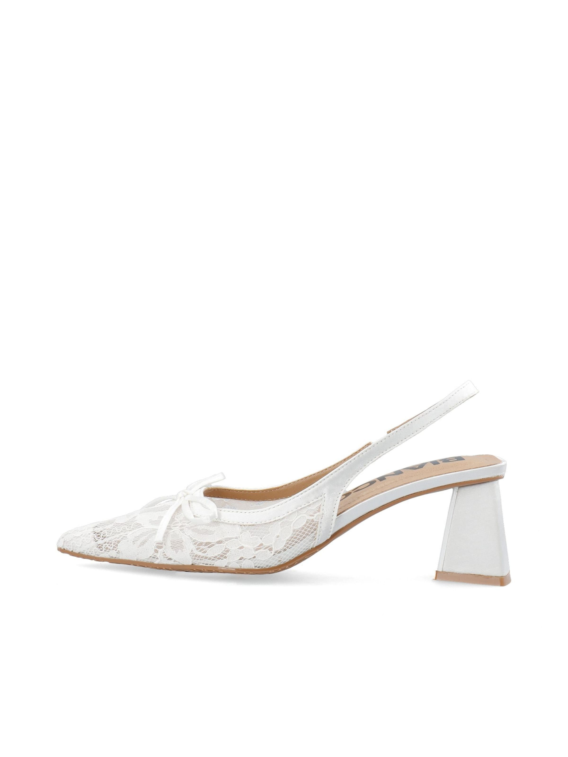 Bianco Slingpumps 'Maralyn' in weiß, Produktansicht