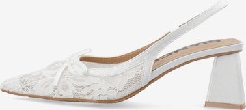 Bianco Slingback pumps 'Maralyn' in White: front
