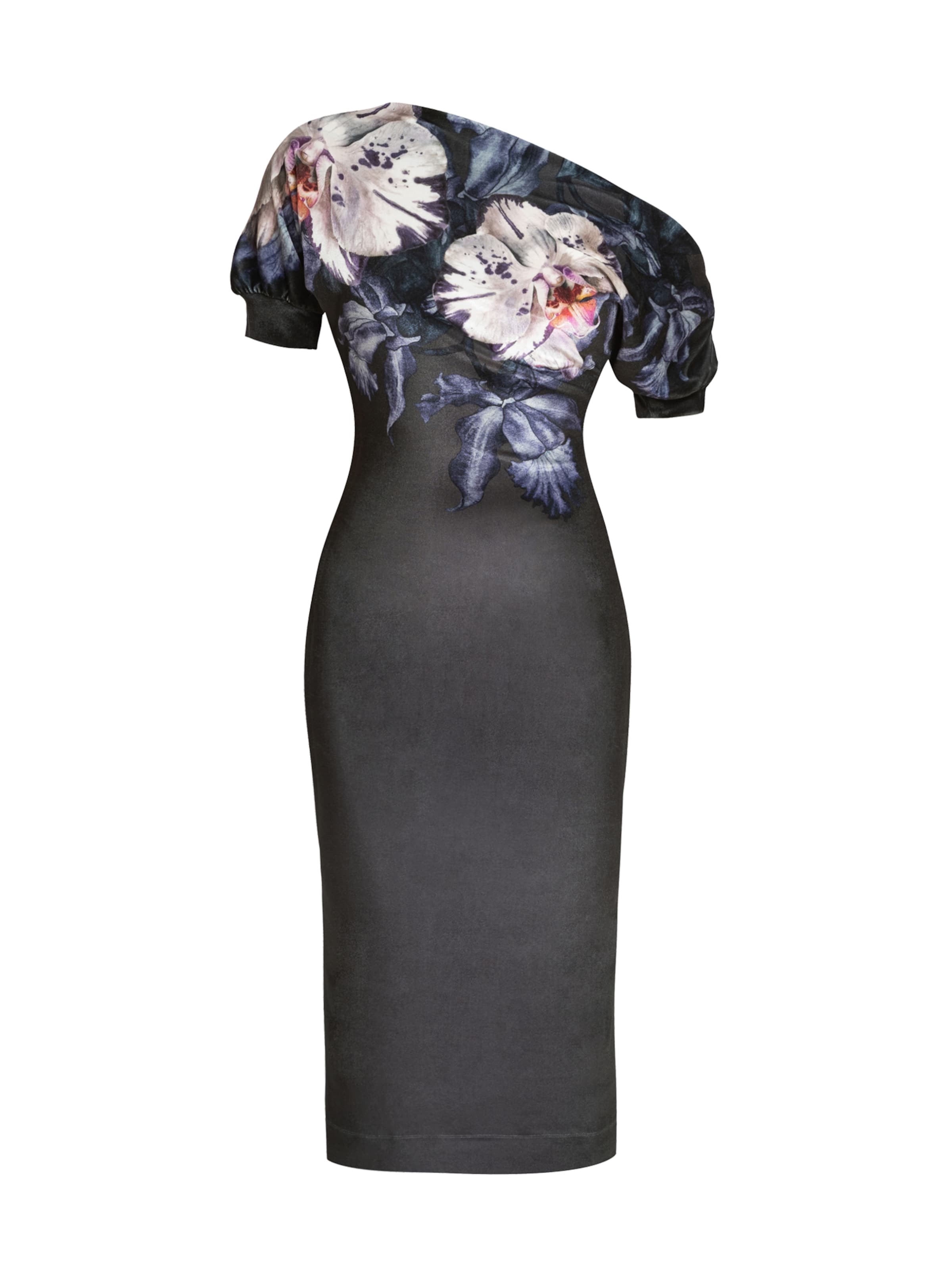 JIORO Jurk 'ORCHID ICE' in Grijs: voorkant