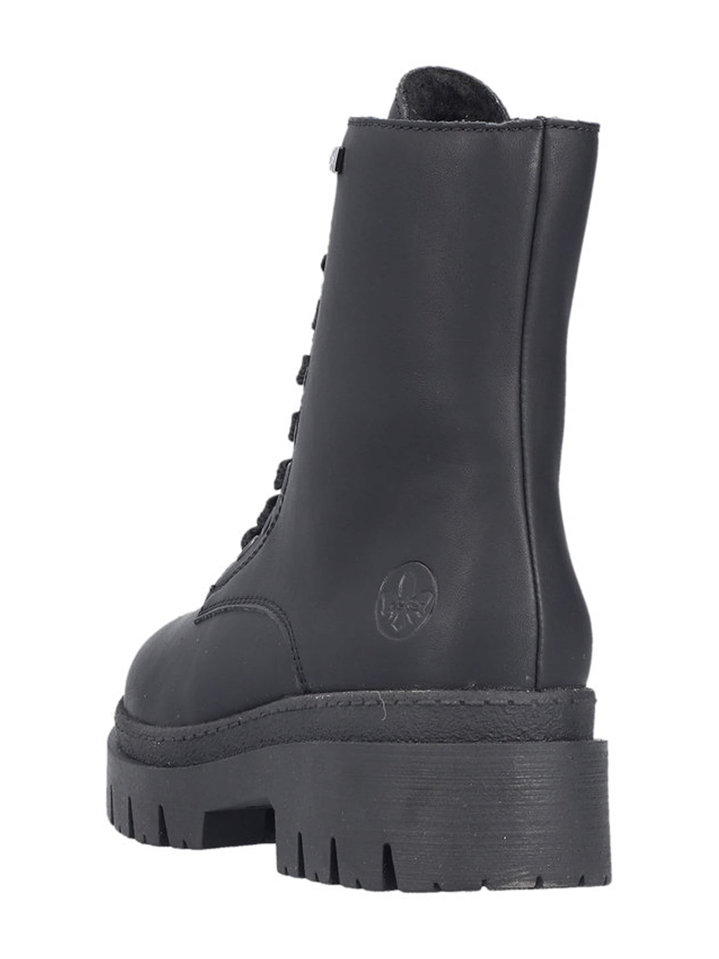 Rieker Ботинки на шнуровке в Черный