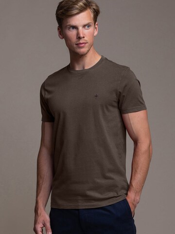 Laurent Vergne Shirt 'Thierry T-Shirt - Brown' in Brown