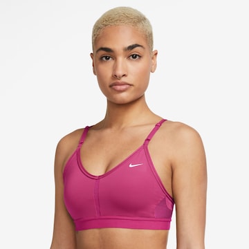 NIKE Bustier Sport-BH 'Indy' in Blau: predná strana