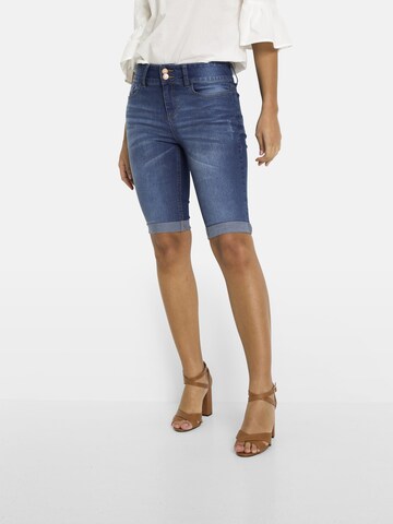 bonprix Slimfit Jeans in Blauw: voorkant