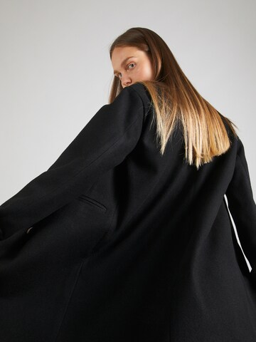 PIECES Between-seasons coat 'ALICIA' in Black