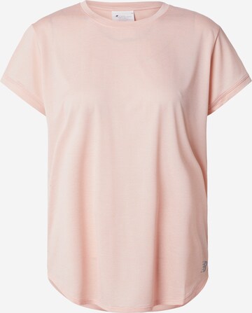 Maglia funzionale 'Core Heather' di new balance in rosa: frontale