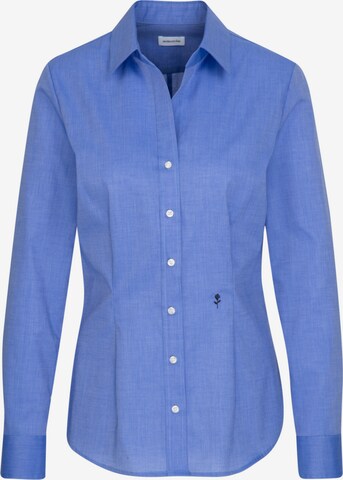 Camicia da donna 'Schwarze Rose' di SEIDENSTICKER in blu: frontale