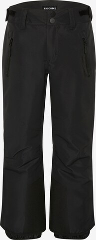 CHIEMSEE Regular Workout Pants in Black: front