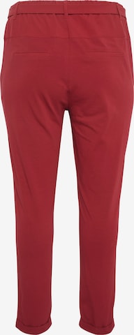 KAFFE CURVE Normální Kalhoty 'Jia' – červená