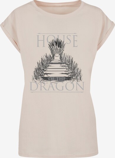 F4NT4STIC T-shirt 'House Of The Dragon Throne' en sable / gris, Vue avec produit