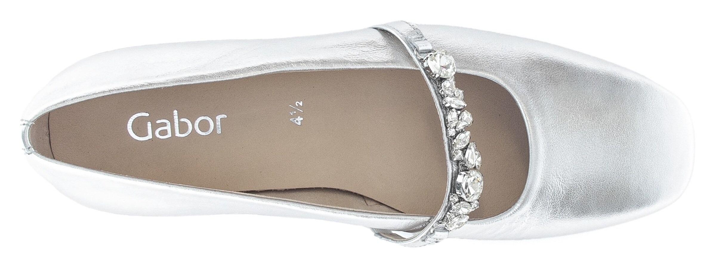 GABOR Ballet Flats in Silver