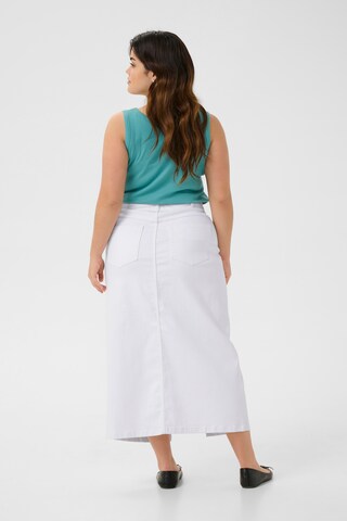 Jupe 'Zena' KAFFE CURVE en blanc