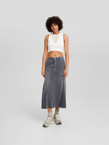 Bershka Skirt in Grey