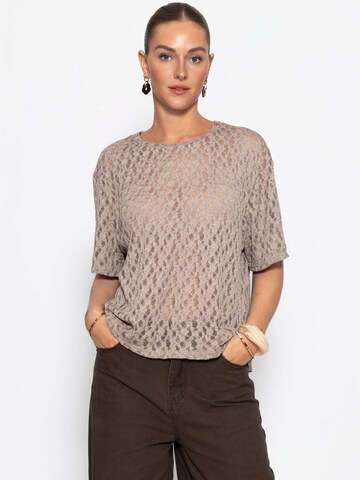 SASSYCLASSY Sticktop‌ in Grau: Vorderseite