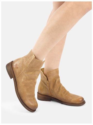 FELMINI Enkellaarsje in Bruin: voorkant