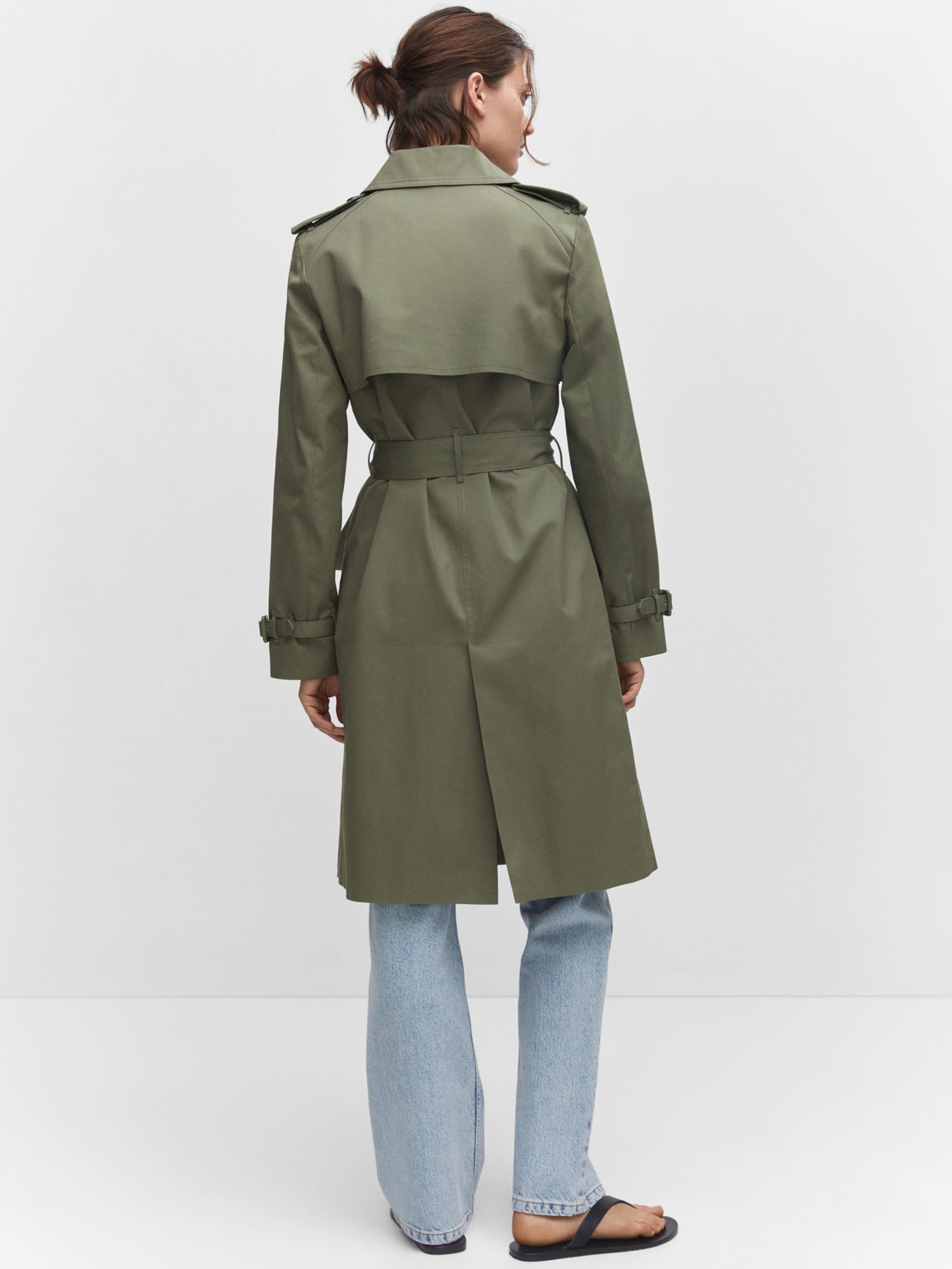 Manteau mi saison Polana MANGO en Kaki ABOUT YOU