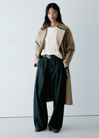 MANGO Sweater in Beige