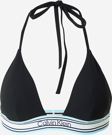 juoda Calvin Klein Swimwear Trikampė Bikinio viršutinė dalis: priekis