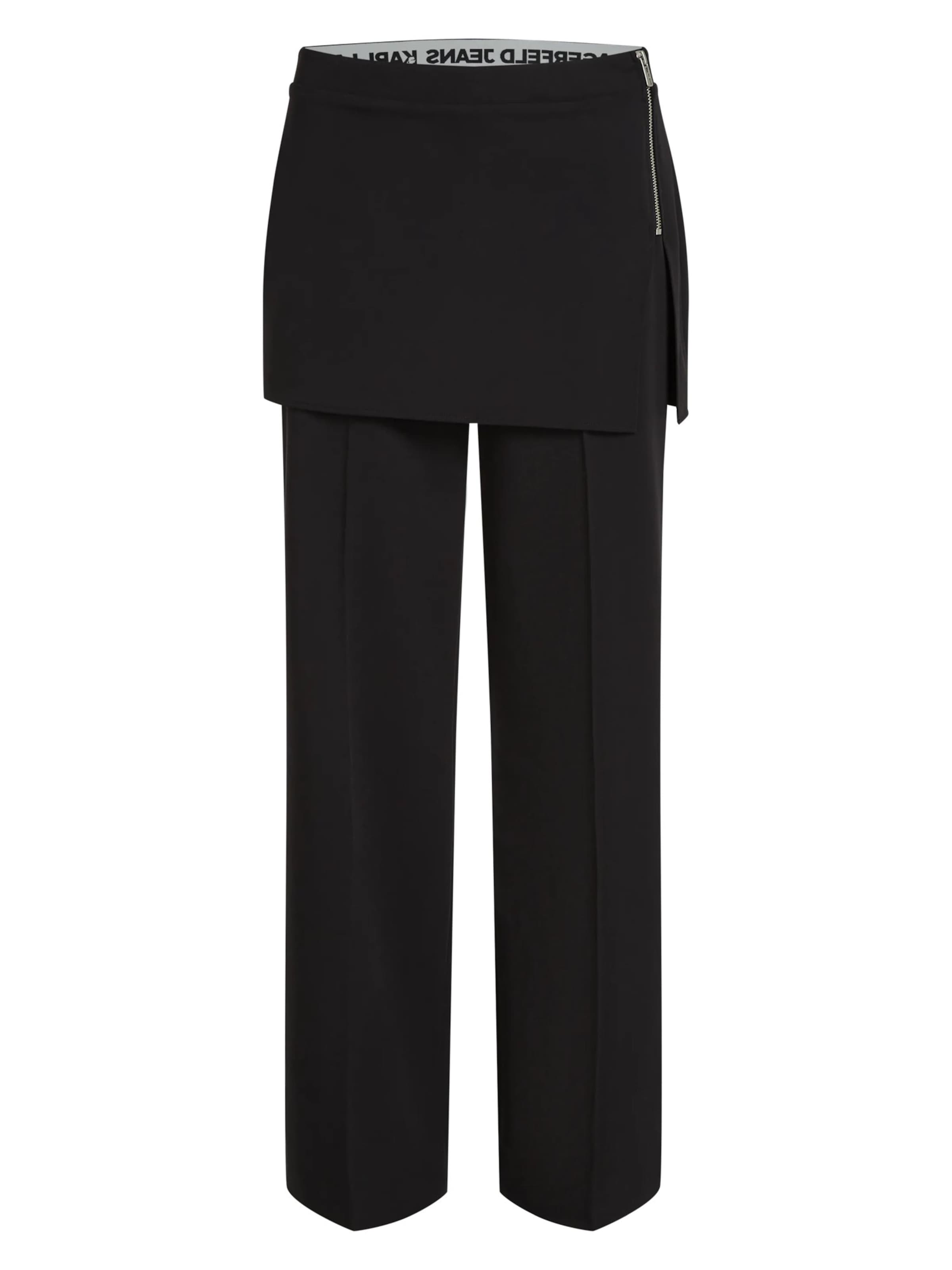 KARL LAGERFELD JEANS tavaline Püksid, värv must: eest vaates